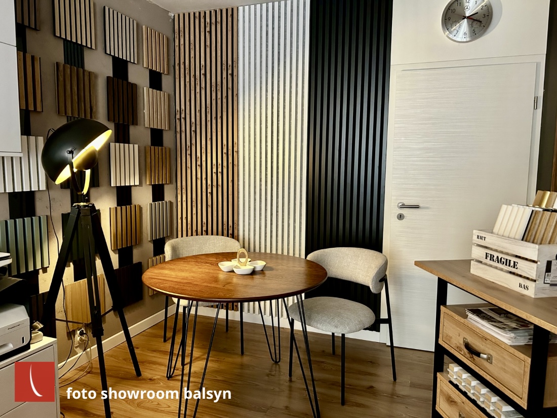 akustické panely showroom balsyn